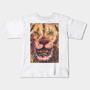 Lion Portrait Kids T-Shirt